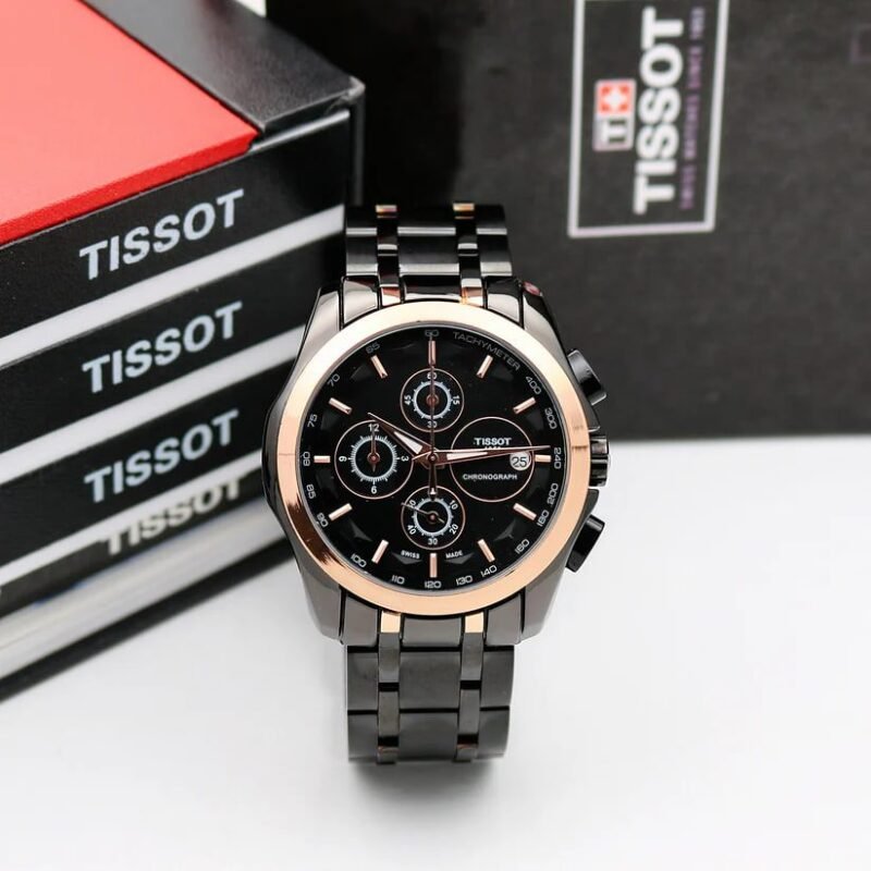 Tissot For Men Black Premium First Copy Watch