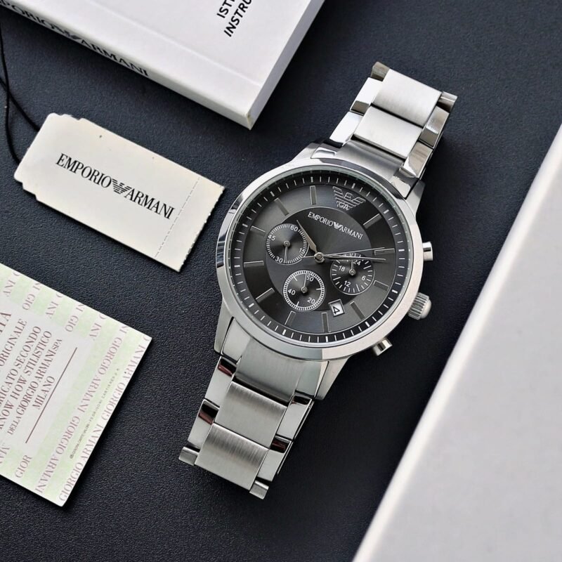 New Silver Emporio Armani Watches For Formal
