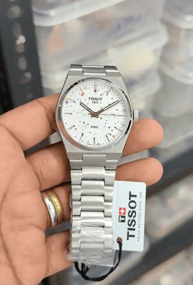 Tissot PRX Artic Steel Sky White Dial First Copy Watch