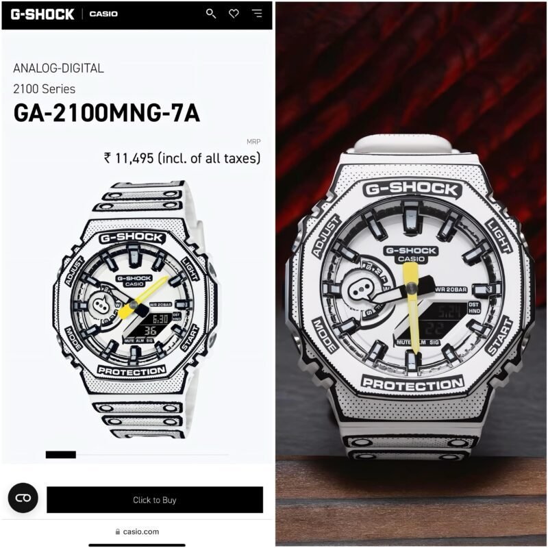 G-Shock Casio Oak GA-2100MNG-7A First Copy Watch