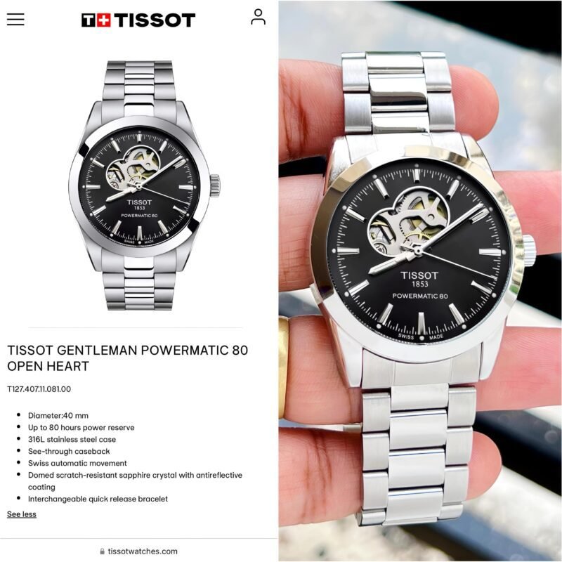 Tissot Gentleman Powermatic 80 First Copy watch