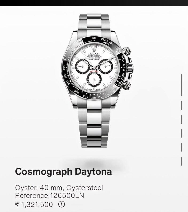 Rolex Cosmograph Daytona Silver First Copy
